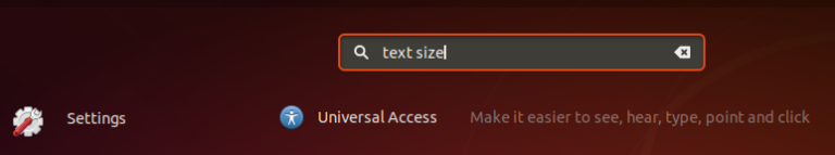 How to change Text Size in Ubuntu 20.04 LTS – VITUX