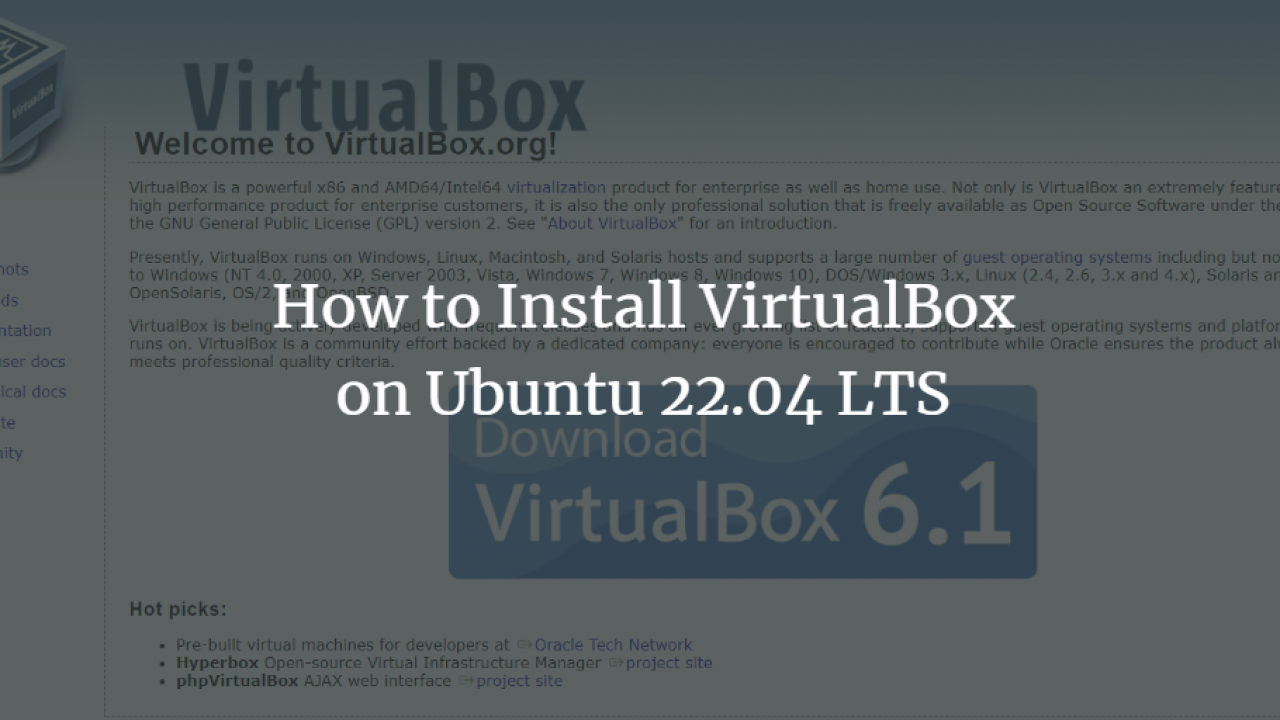 How to Install VirtualBox on Ubuntu 22.04 LTS - VITUX